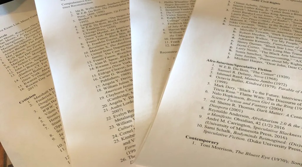 Preparing Comps Reading&nbsp;Lists